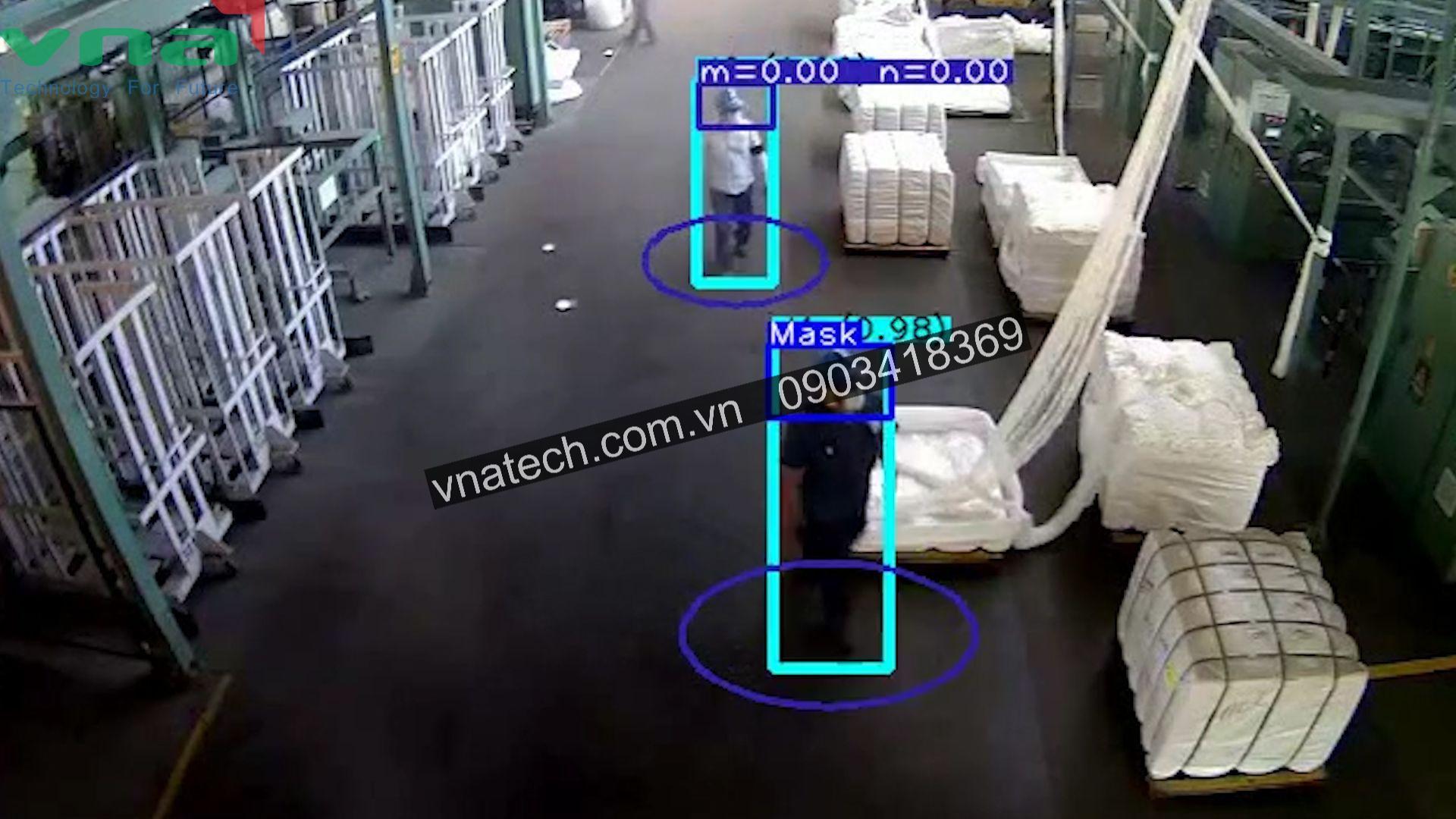 Camera AI giám sát hành vi công nhân