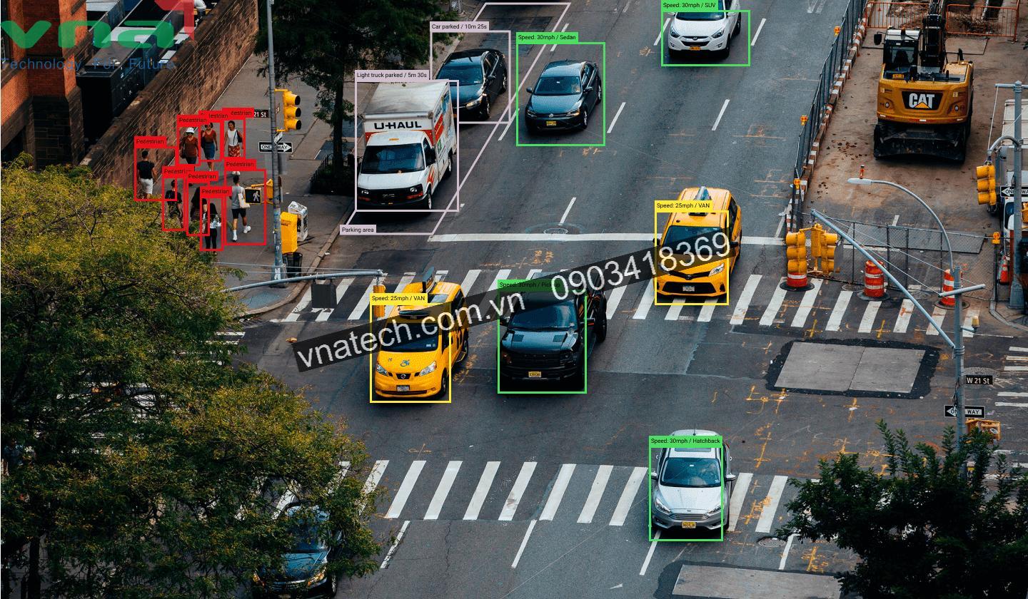 Hệ thống camera AI kiểm soát lưu lượng giao thông