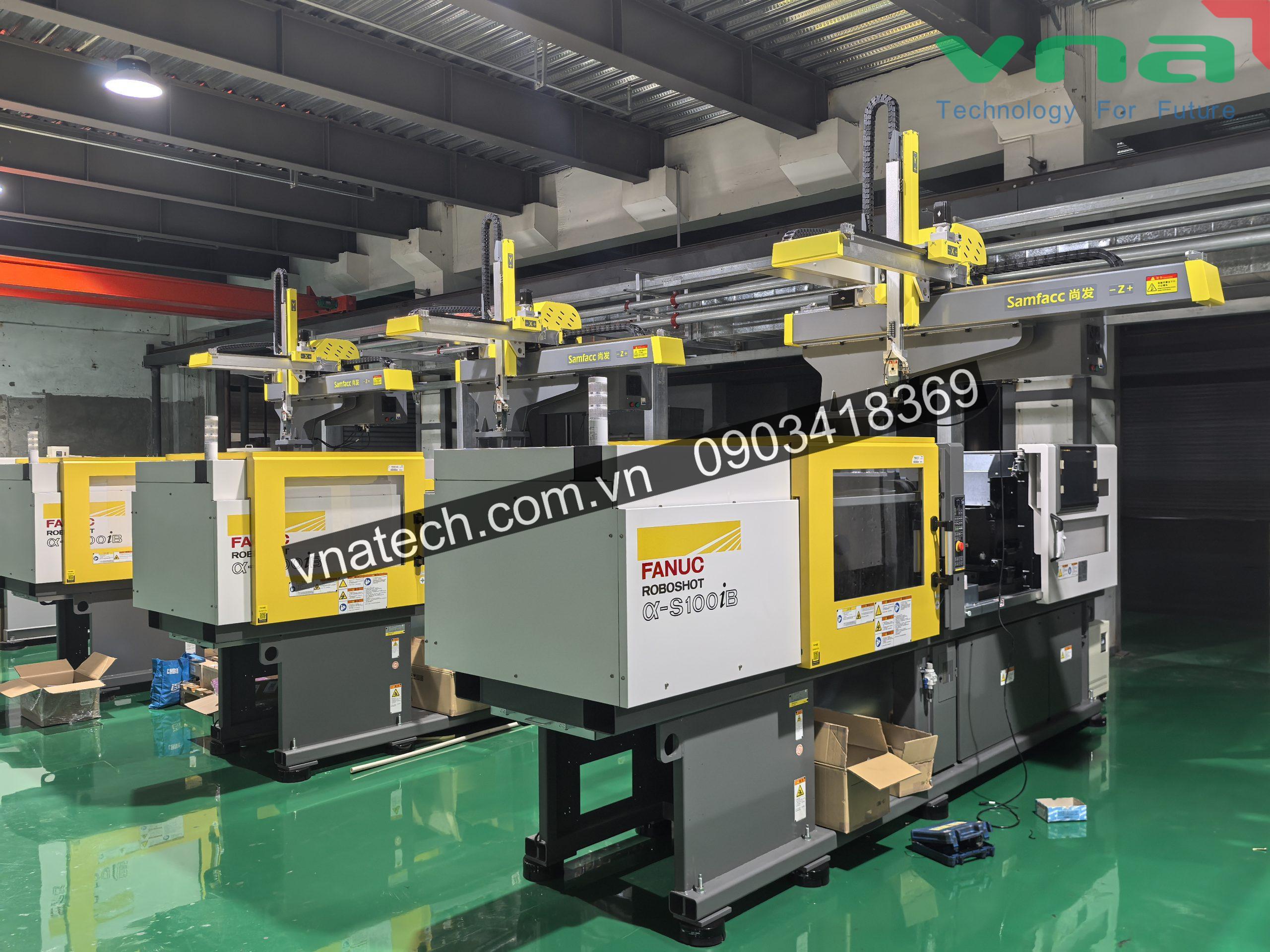 Robot cánh tay cho máy ép nhựa