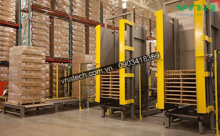 Dây chuyền xếp pallet tự động