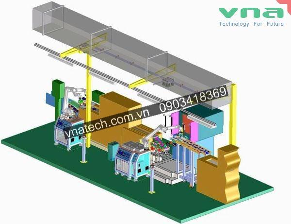 Hệ thống cấp phôi tự động cho máy mài CNC