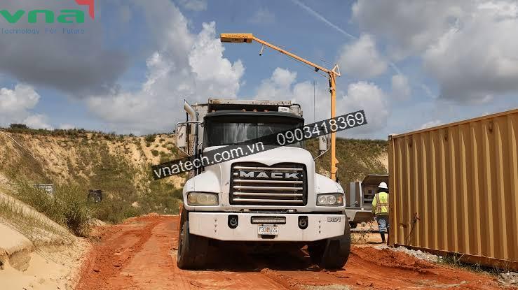 Hệ thống đo thể tích vật liệu rời trên xe tải