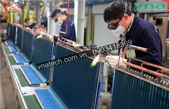 Lắp đặt dây chuyền lắp đặt điều hòa