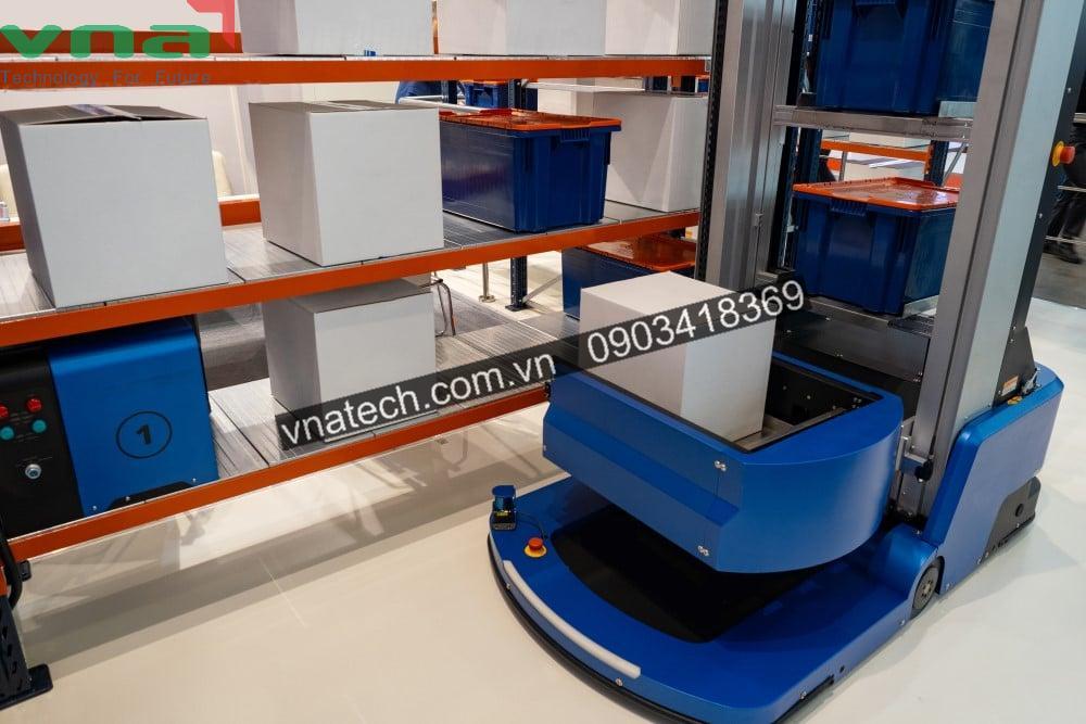 Robot chuyển thùng carton