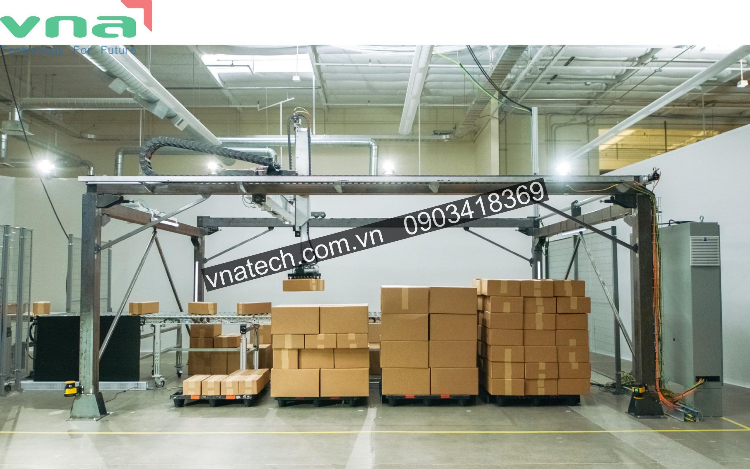 Robot gắp xếp thùng carton định hình toàn bộ quy trình đóng gói Robot gắp xếp thùng carton định hình toàn bộ quy trình đóng gói